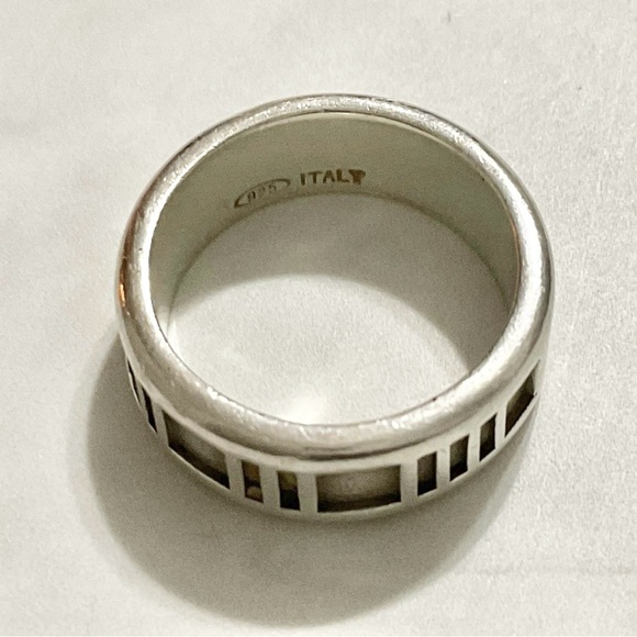 Tiffany & Co. Sterling Silver Atlas Band Ring Size 6.5 - Picture 7 of 7